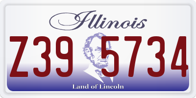 IL license plate Z395734