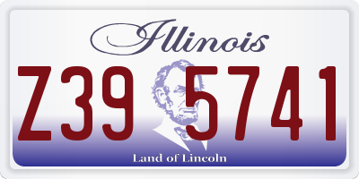 IL license plate Z395741