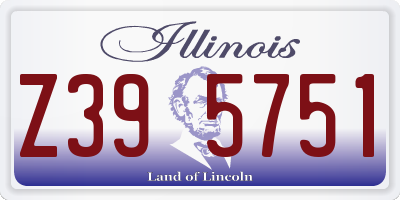 IL license plate Z395751