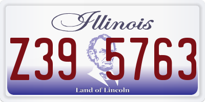 IL license plate Z395763