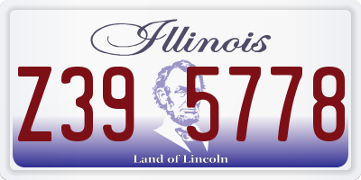 IL license plate Z395778