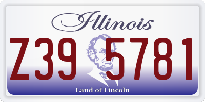 IL license plate Z395781