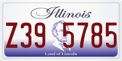 IL license plate Z395785