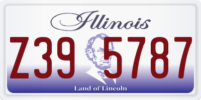 IL license plate Z395787