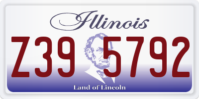 IL license plate Z395792