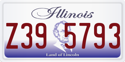 IL license plate Z395793