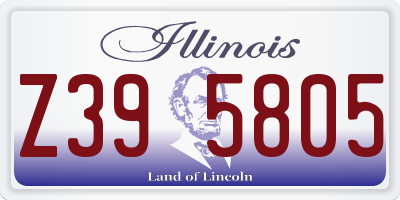 IL license plate Z395805