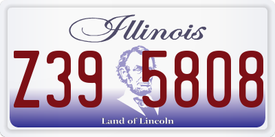 IL license plate Z395808