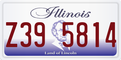 IL license plate Z395814