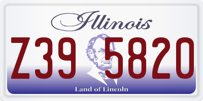 IL license plate Z395820