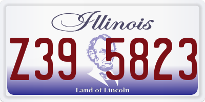 IL license plate Z395823