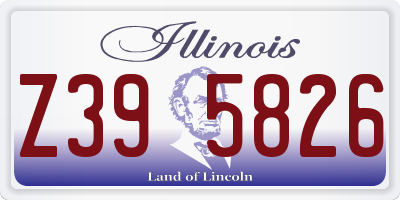 IL license plate Z395826
