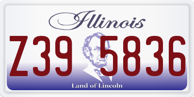 IL license plate Z395836