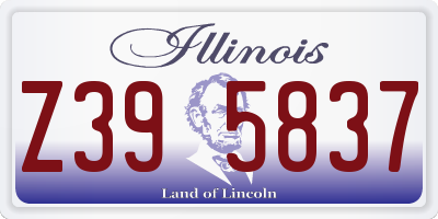 IL license plate Z395837