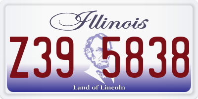 IL license plate Z395838