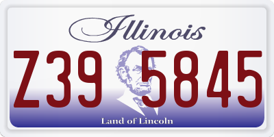 IL license plate Z395845