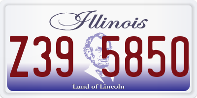 IL license plate Z395850