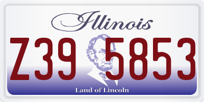 IL license plate Z395853
