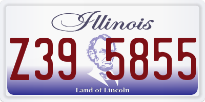 IL license plate Z395855