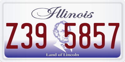IL license plate Z395857