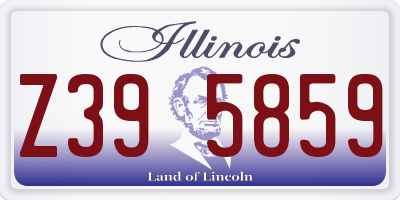 IL license plate Z395859