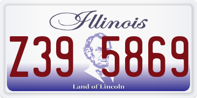 IL license plate Z395869