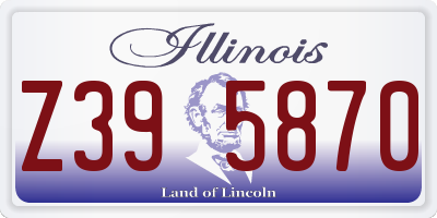 IL license plate Z395870