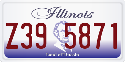 IL license plate Z395871