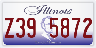 IL license plate Z395872