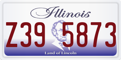 IL license plate Z395873