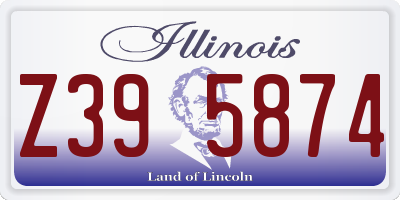 IL license plate Z395874