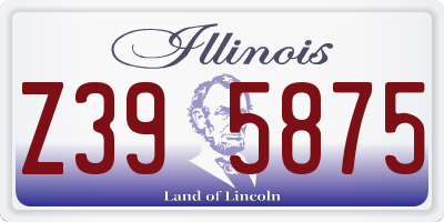 IL license plate Z395875