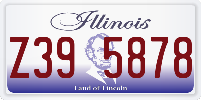 IL license plate Z395878