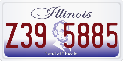 IL license plate Z395885
