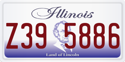 IL license plate Z395886