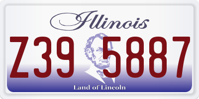 IL license plate Z395887
