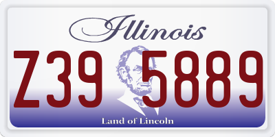 IL license plate Z395889