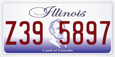 IL license plate Z395897