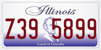 IL license plate Z395899