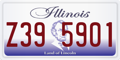 IL license plate Z395901