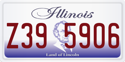 IL license plate Z395906