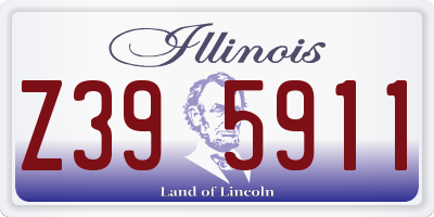 IL license plate Z395911