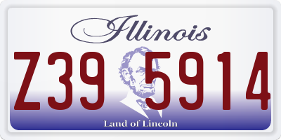 IL license plate Z395914