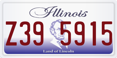 IL license plate Z395915