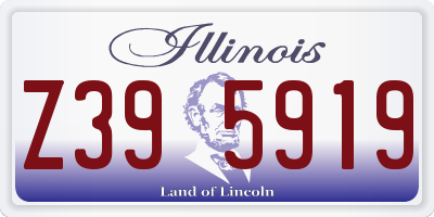 IL license plate Z395919