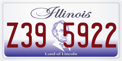 IL license plate Z395922