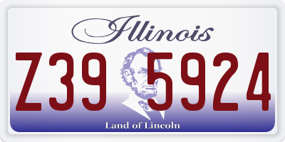 IL license plate Z395924