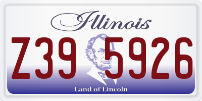 IL license plate Z395926