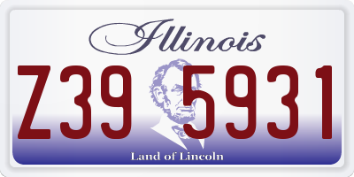 IL license plate Z395931
