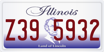 IL license plate Z395932